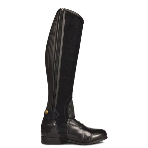 Ovation Women’s Suede Ribbed Half Chaps – Size Medium - Picture 1 of 9